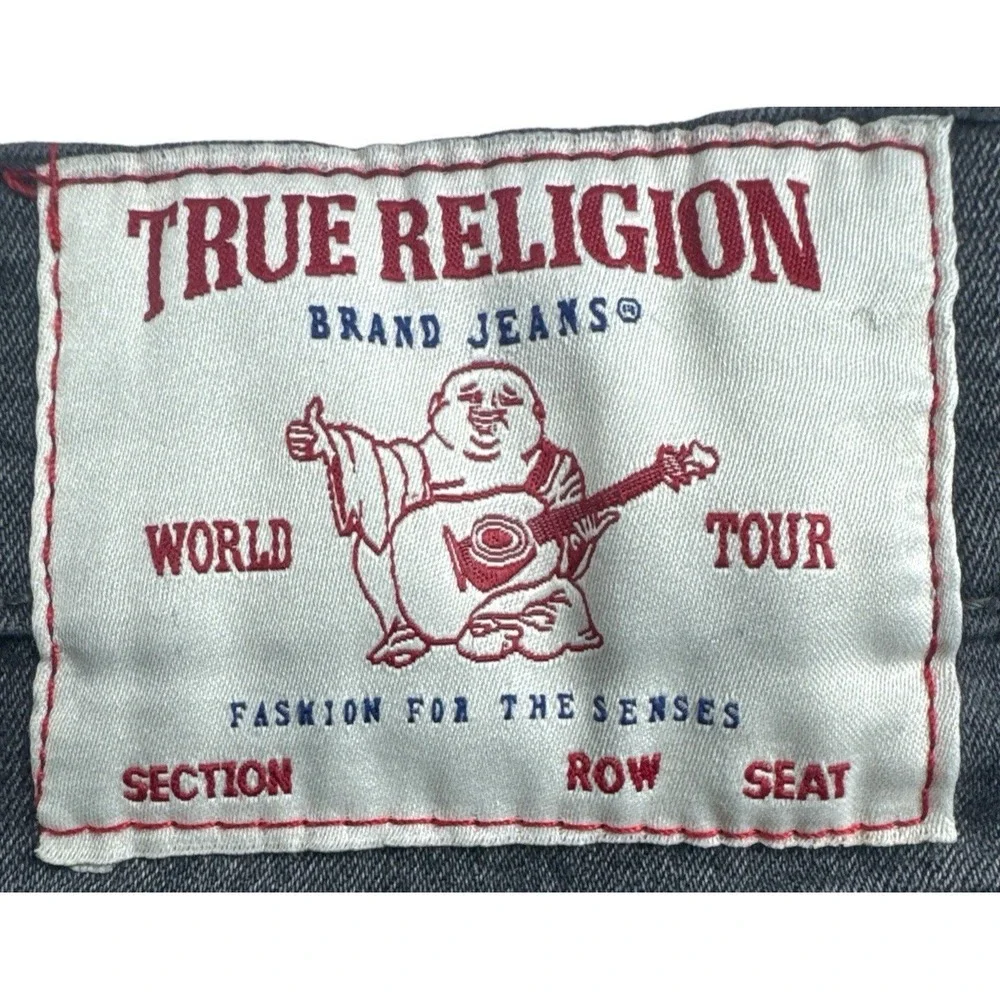 True Religion Rocco Relaxed Skinny‎ Jeans Flap Pockets Size 36 Style 106701